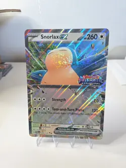 Pokemon Jumbo - Snorlax ex (Prismatic Evolution Stamped) Oversized Card - Image 1
