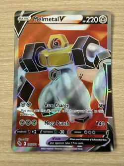 Pokemon Card Melmetal V 075/078 Ultra Rare Pokemon Go - NM / M - Image 1