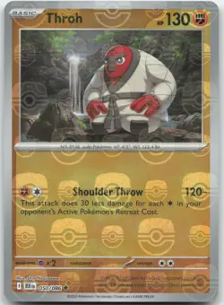 Throh 050/086 Master Ball Holo SV: Black Bolt Pokemon Card NM - Image 1