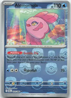 Alomomola 024/086 Master Ball Holo SV: Black Bolt Pokemon Card NM - Image 1