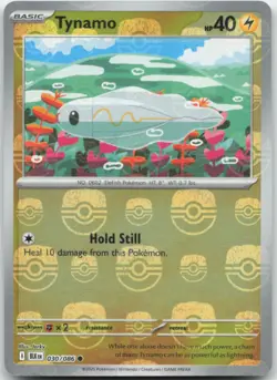 Tynamo 030/086 Master Ball Holo SV: Black Bolt Pokemon Card NM - Image 1