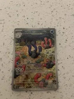 Wugtrio Pokemon TCG SV Paldean Fates Illustration Rare Card 224/091 NM - Image 1