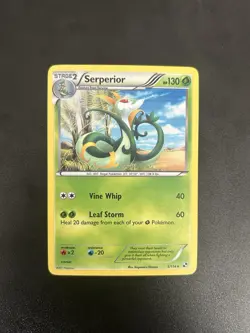 Pokemon TCG Serperior Black and White Cracked Ice Holo Card 5/114 - Image 1