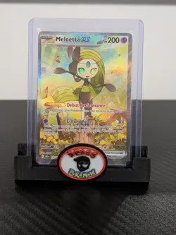 Pokemon Card 2025 MELOETTA EX 167/086 SIR Black Bolt NM/M - Image 1
