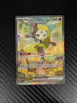 Pokemon Card 2025 MELOETTA EX 167/086 SIR Black Bolt NM/M - Image 3