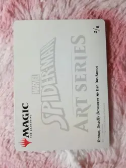 MTG Venom, Deadly Devourer Art Card Marvel Spider-Man Art Series #2/6 - Image 4