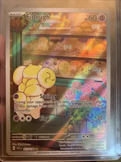 Pokemon TCG Fidough Illustration Rare Card 213/198 Scarlet & Violet Base Set - Image 1