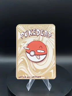 POKEDERP SHADOWBUD GENGAR 1ST EDITION BLACKOUT CARD 6/7 1st Print - Image 2