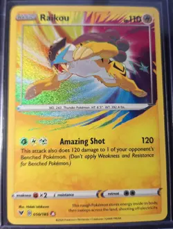 Pokemon TCG Raikou Vivid Voltage Holo Card 050/185 #2 - Image 1