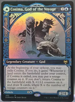 Cosima, God of the Voyage #303 Kaldheim Showcase Foil Rare - Image 1