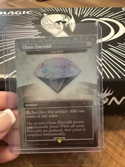 Chaos Emerald (White) 7037 Foil Lotus Petal Sonic The Hedgehog Secret Lair - Image 1