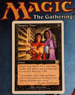 MTG - Vampiric Tutor - Classic Sixth Edition - LP/NM - Image 1