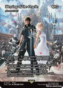 Blessing of the Oracle - Akroma's Will (Showcase) [FCA - 21] - LP [] TCG MTG - Image 1