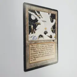 RARE CRIMPED MISHRA'S FACTORY WINTER ANTIQUITIES MTG MP - Image 2