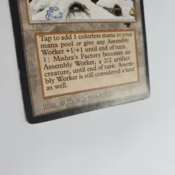 RARE CRIMPED MISHRA'S FACTORY WINTER ANTIQUITIES MTG MP - Image 4