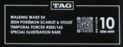 2024 Pokemon SV Temporal Forces 205/162 Walking Wake EX SIR TAG 10 (974) - Image 3