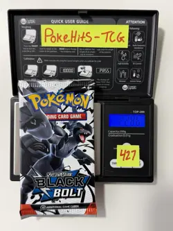 (VERY HEAVY)🔥 22.86g Pokemon TCG Black Bolt Booster Pack Factory Sealed✅ - Image 1
