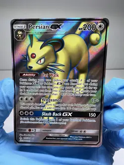 Persian GX 207/214 Full Art Holo Rare Unbroken Bonds NM Pokemon TCG - Image 2