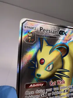 Persian GX 207/214 Full Art Holo Rare Unbroken Bonds NM Pokemon TCG - Image 3