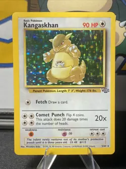 [LP] Pokemon TCG Kangaskhan 05/64 Jungle Unlimited Holo Rare Vintage 1999 WOTC - Image 1