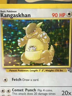 [LP] Pokemon TCG Kangaskhan 05/64 Jungle Unlimited Holo Rare Vintage 1999 WOTC - Image 2