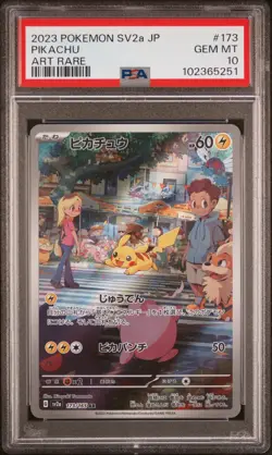 2023 POKEMON JPN SV2A POKEMON 151 ART RARE #173 PIKACHU PSA 10 Japanese - Image 1