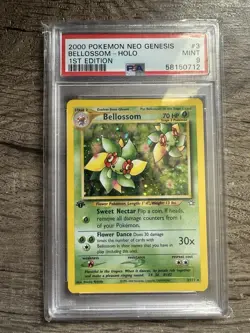 Pokemon Bellossom 1st Edition Neo Genesis PSA 9 MINT Holo #3/111 TCG WOTC 2000 - Image 1