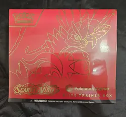 Pokemon TCG: S & V: Scarle (Koraidon) Elite Pokemon Center Exclusive Trainer Box - Image 1