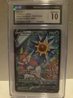 Pokemon Astral Radiance Starmie V TG13/TG30 PSA 10 GEM MINT Misty - Image 1