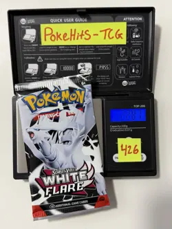 (VERY HEAVY)🔥 22.87g Pokemon TCG White Flare Booster Pack Factory Sealed✅ - Image 1