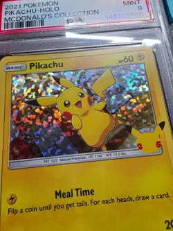 2021 POKEMON MCDONALD'S COLL #25 PIKACHU-HOLO PSA 9 - Image 2