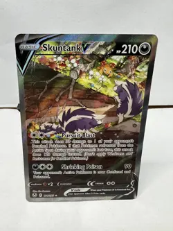 NM - Pokemon TCG Skuntank v Alt Art 181/195 Ultra Rare Full Art Silver Tempest - Image 1