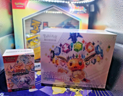 Pokemon TCG Prismatic Evolutions ETB Booster Bundle Poster Collection Sealed Lot - Image 2