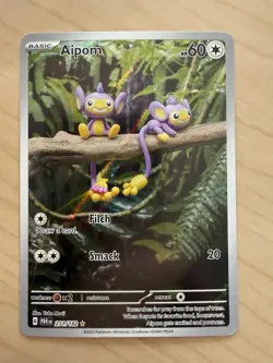 Pokemon TCG Aipom Paradox Rift 211/182 Holo - Image 1