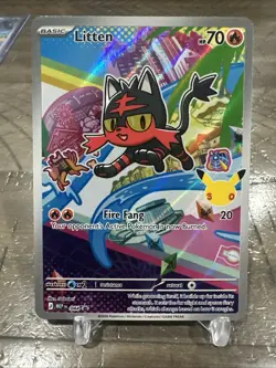 Litten - 044 First Partner Illustration Series 1 Promo Pokemon NM - Image 1