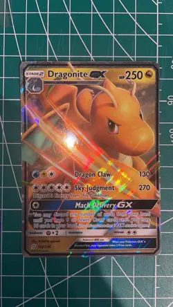 Pokemon Dragonite GX Ultra Rare Sm-Unified Minds Holo 152/236 250 HP - Image 1