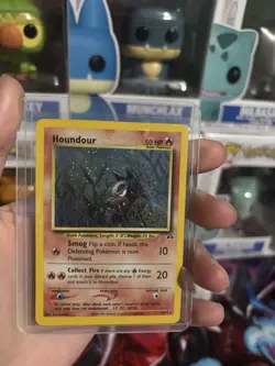Pokemon TCG Houndour 5/75 Neo Discovery Holo Rare 50 HP Basic English - Image 1