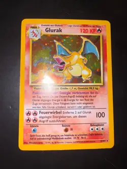 Carta Pokemon 1999 Vintage Glurak (Charizard) Holo Set Base Base BS 4/102 - Image 2