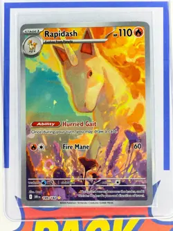 Rapidash Illustration Rare IR 189/182 Destined Rivals Pokemon TCG - Image 1