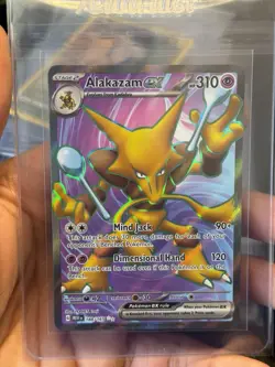 Pokemon Alakazam EX 188/165 Scarlet & Violet 151 Ultra Rare Holo HP310 - Image 1