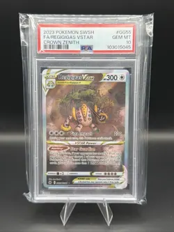 2023 Pokemon SWSH Crown Zenith Full Art Holo Regigigas VSTAR #GG55 PSA 10 GEM - Image 1