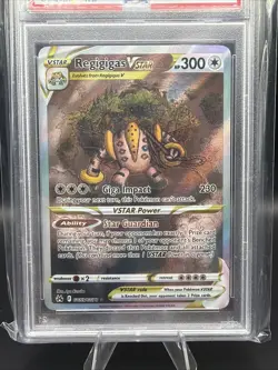 2023 Pokemon SWSH Crown Zenith Full Art Holo Regigigas VSTAR #GG55 PSA 10 GEM - Image 2