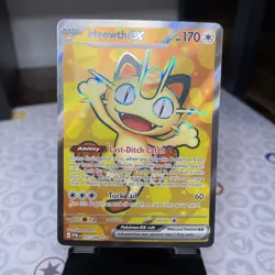 Meowth ex Full Art 107/088 Me03: Perfect Order Pokemon TCG - Image 1