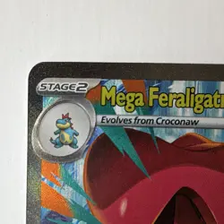 Pokemon: Ascended Heroes Mega Feraligatr Ex 274/217 Full Art Secret Holo NM/Mint - Image 2
