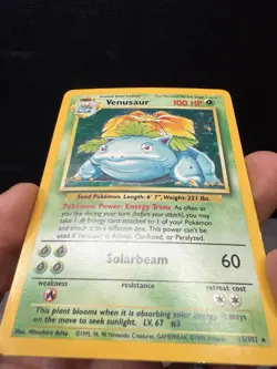 Pokemon TCG - Venusaur 15/102 - Holo Unlimited - Base Set Unlimited Vintage LP- - Image 4