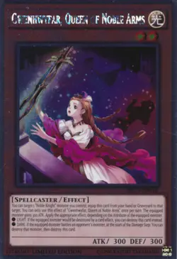 Yugioh! LP Gwenhwyfar, Queen of Noble Arms - NKRT-EN012 - Platinum Rare - Limite - Image 1