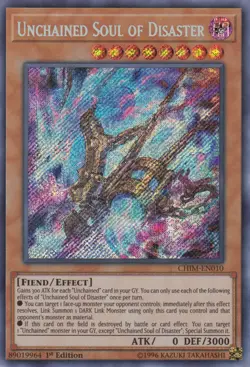 Yugioh! LP Unchained Soul of Disaster - CHIM-EN010 - Secret Rare - 1st Edition L - Image 1