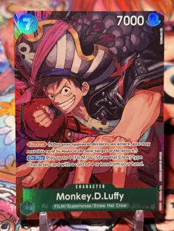 MONKEY D LUFFY - One Piece OP02-041 - AA Alt Art Rare R - Paramount War - Image 1
