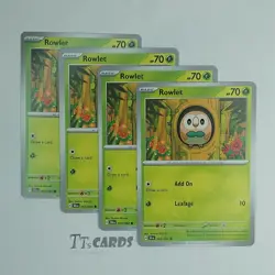 Rowlet 003/064 x4 - 4x Playset - Pokemon S&V Shrouded Fable - 4 Card Set - Image 1
