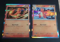 Charmander 26/197 Charmeleon 27/197 -Holo Pokemon Card Near Mint (NM) - Image 1